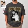 Custom Dad Vintage Photo Shirt, Custom Fathers Day Shirt With Kids Photo, Custom Best Dad Ever Shirt, New Dad Gift, aO05VfUb