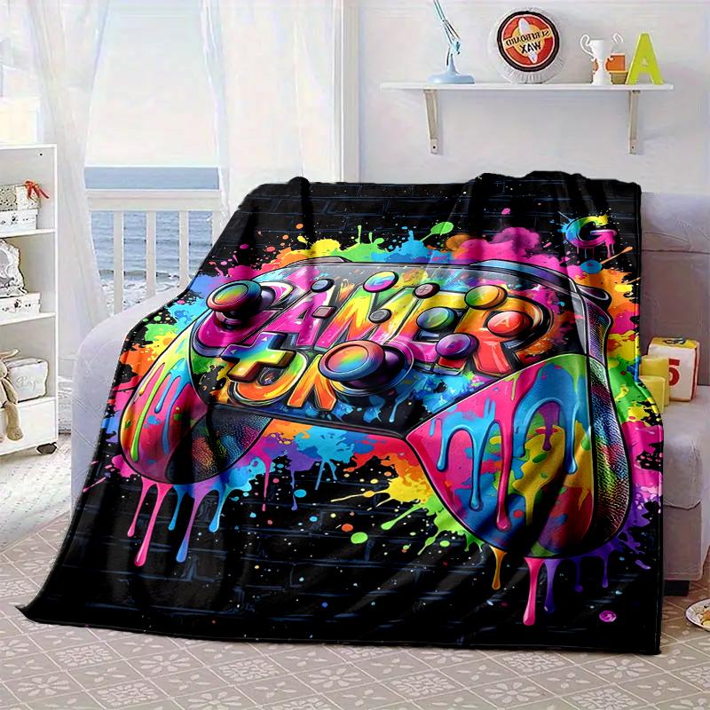 Gaming Neon Future Blanket Flannel Blanket Throw Blanket Sofa Cover Blanket Soft Premium Blanket Picnic Blanket Tv Blanket Gifts
