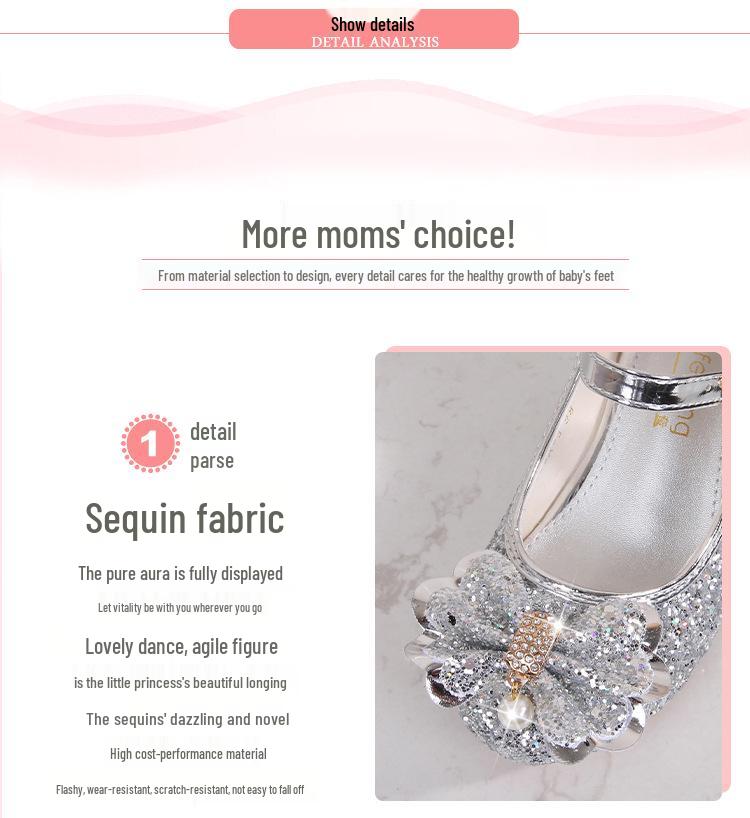 Girls' Gold High Heels - Korean Style Fashion Shoes for Spring/Autumn Performances