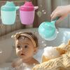 Cute Cartoon Baby Bath Caps Toddle Shampoo Cup Children Bathing Bailer Baby Shower Spoons Child Washing Hair Cup Kids Bath Tool