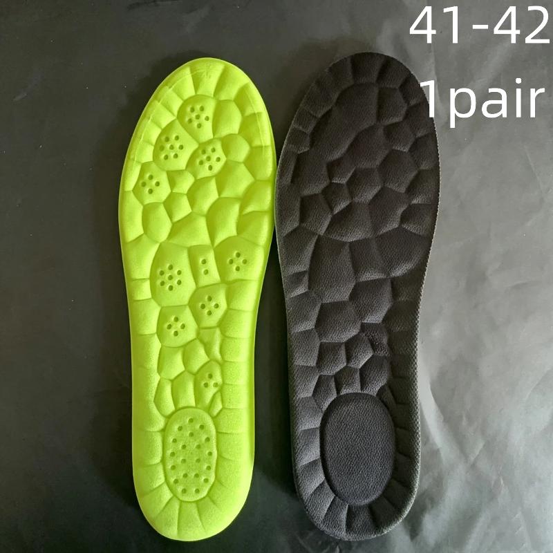 1 Pair 4D Sport Insole Super Soft Shoes Sole Pads For Feet Shock Absorption Baskets Shoe Sole Arch Support Orthopedic Inserts
