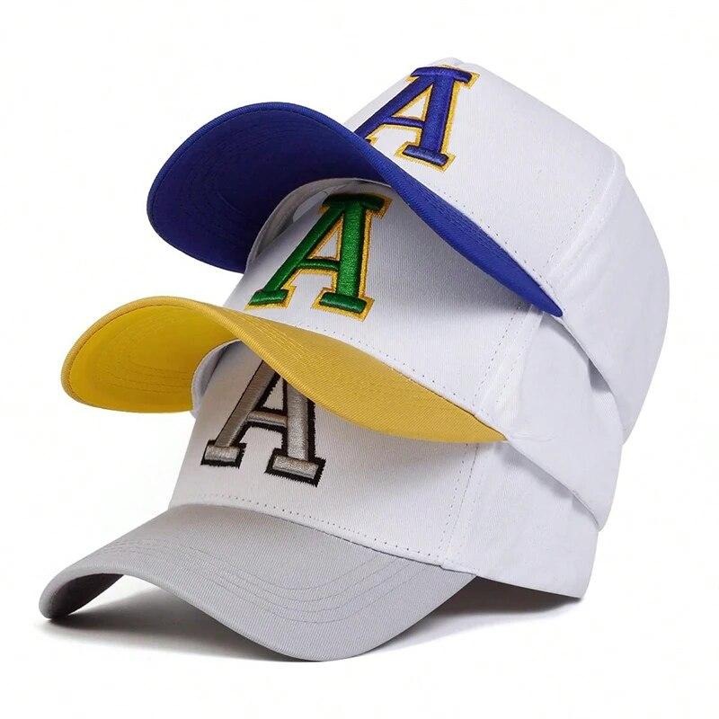 My Extreme Outdoor Activities Women's Blue Unisex Stereoscopic A Letter Embroidery Baseball Caps Spring And Autumn Outdoor Adjustable Casual Hats Sunscreen Hat