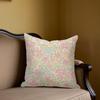 Ditsy Garden Square Jacquard Pillow Cover for Sofa Office Waist Cushion Cover Home Decorative Pillowcase
