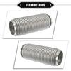ABSOPRO Auto Auspuff Flexibles Auspuff Flex Verbindungsrohr Universal für Langlebiges Edelstahl Silberton Rohr, 76x254mm, Faltenbalg, Autos, Stahl,