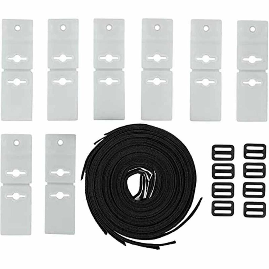 Pool Solar Cover Reel Attachment Kit Easy Installation Pool Accessories Sturdy Solar Cover Reel Blanket Straps and Clips