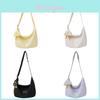 Nylon Minimalist Shoulder Bag With Zipper And Interior Phone Pocket For Girls Daytrip