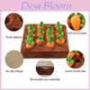 Plush Carrot Dog Interactive Toy For Stress Relief And Chewing Fun