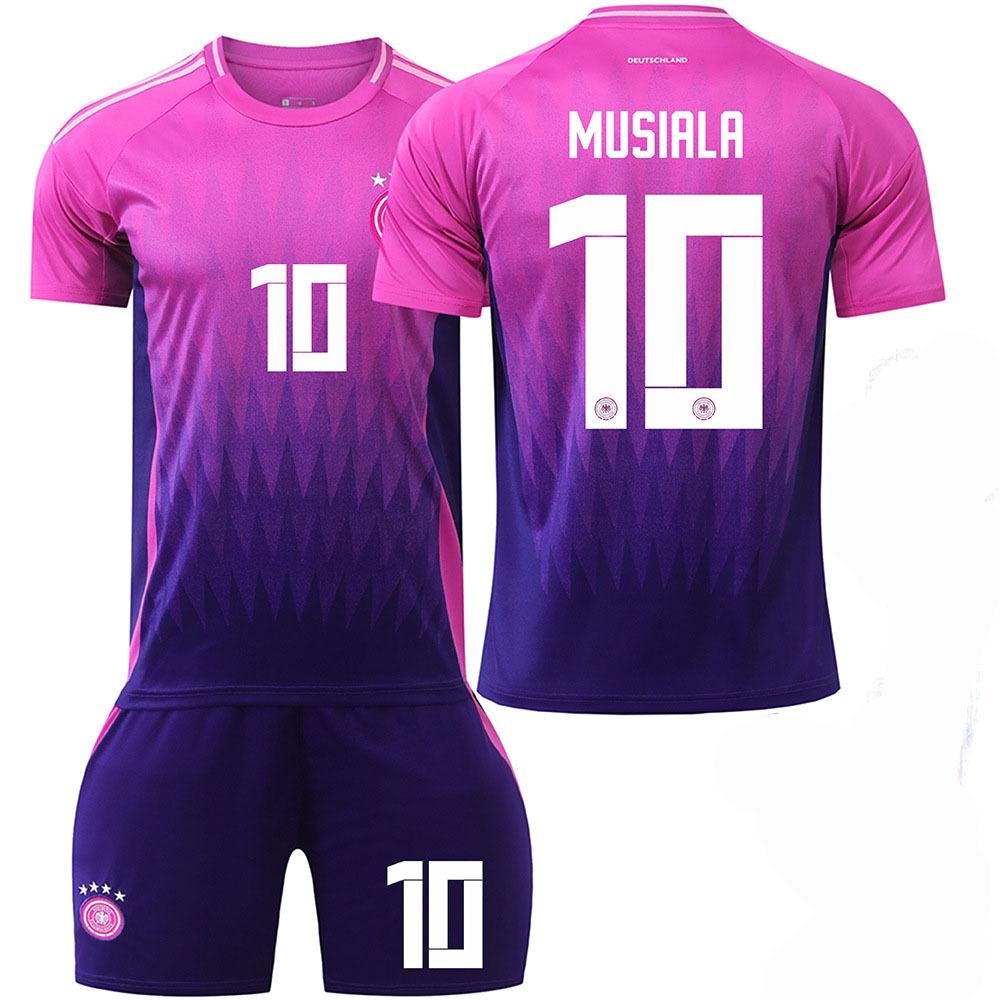 Germany Away Football Jersey Number Crosskimich Purple European Cup Jersey Custom Short-sleeved Jersey