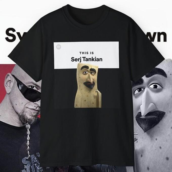 ЭТО Забавная Графическая Унисекс Футболка Serj Tankian S-5XL Унисекс Футболка XXXXL
