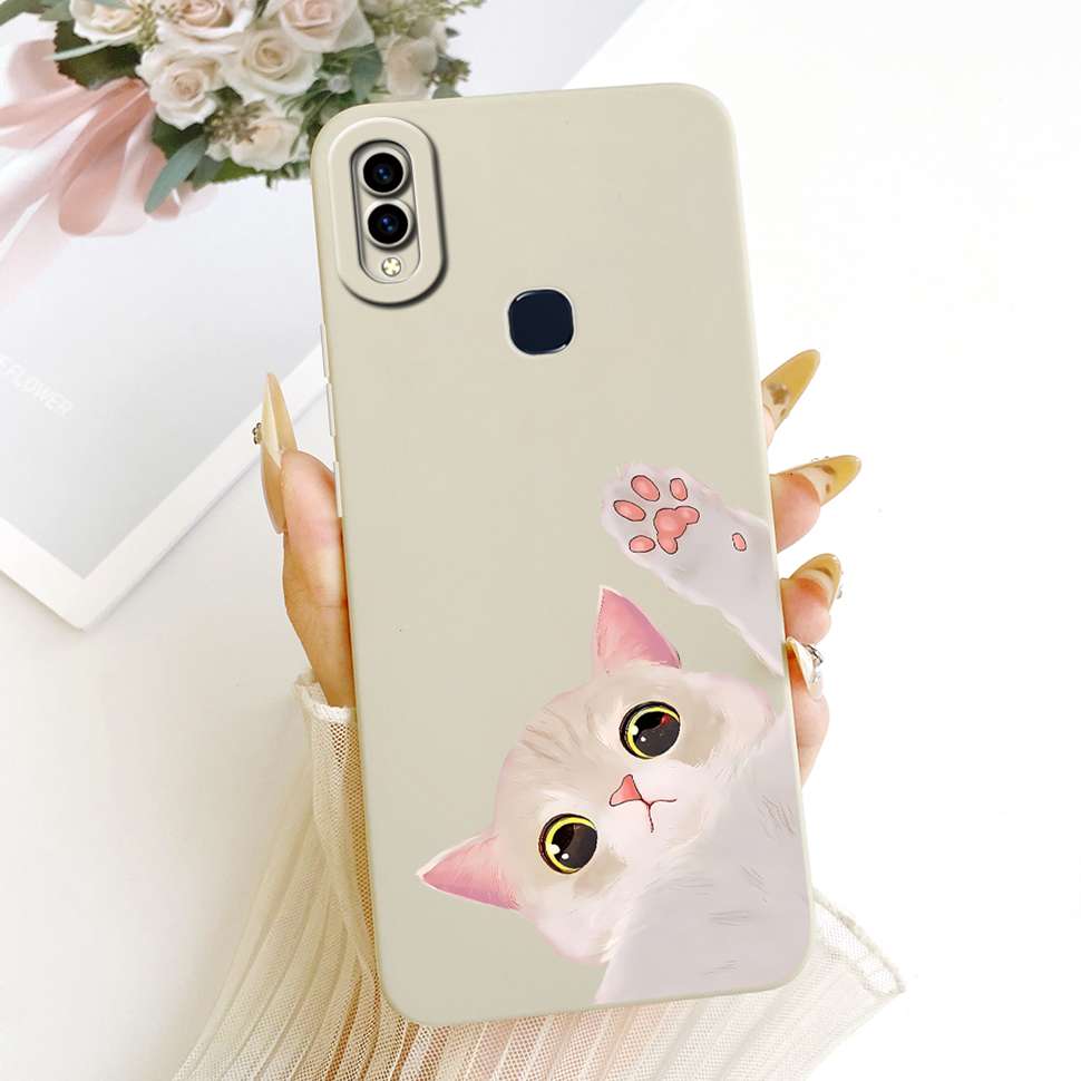 6.3" For Vivo V11i Cover Cute Cat Rabbit Protective Shockproof Case Vivo V11i V 11i 1806 VivoV11i Soft Silicone Phone Casing