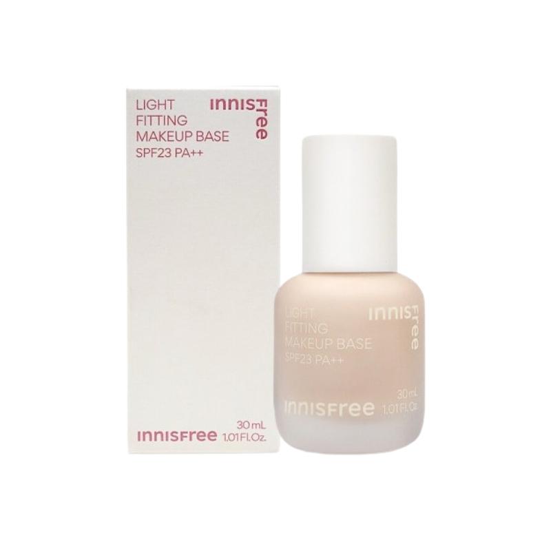 Innisfree Light Fitting Makeup Base 30ml | Color Correcting Primer for Smooth & Radiant Skin [Purple / Green / Peach]