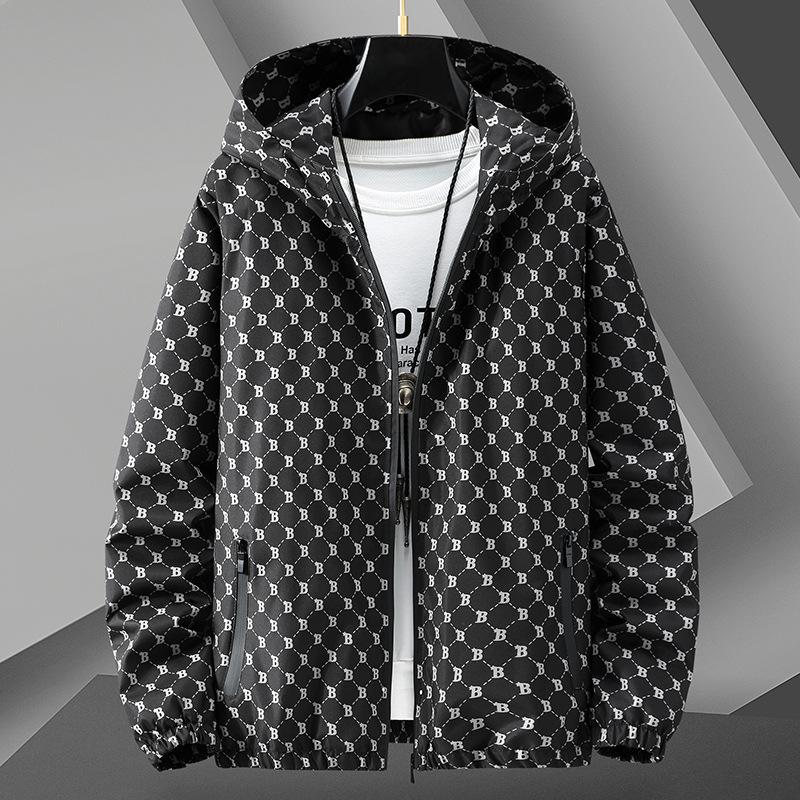 European Style Men's Hooded Casual Jacket - Youth Sun Protection Spring/Summer 2026 Collection
