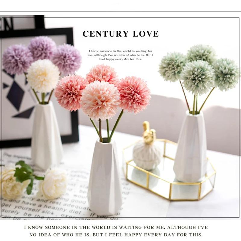 3/5pcs Artificial Hydrangea Furniture Living Room Decoration Wedding Table Party Decor DIY Vase Flower Arrangement Fake Plants