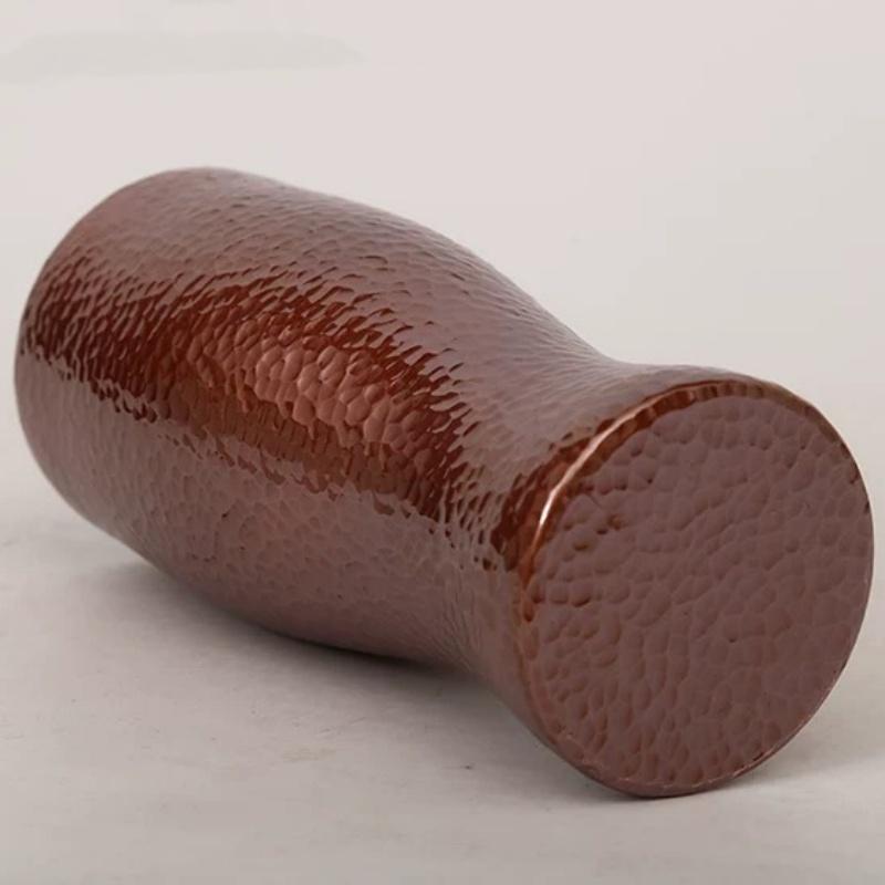 Pure Coppery Coffee Mug Tree Texture Exquisite Vintage Moscow Mule Thickening Durable Water Mug 450ml Smooth Surface Tea Cup