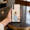 G-Gentle G-Girl Pastel Phone Case For Samsung S25,24,23,22,30,21,10,9,Ultra,Plus,Lite,FE,4,5 G Soft Black Case