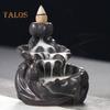 Backflow Decoration Incense Burner Relaxing Ceramics Attractive Gift Giving Backflow Incense Burner Office Supply