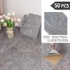 NINETAI Peel And Stick Floor Tile, 50pcs Vinyl Plank Wood Grain Look 11.81in*11.81in/48 Sq.Ft, Kitchen Mats For Floor