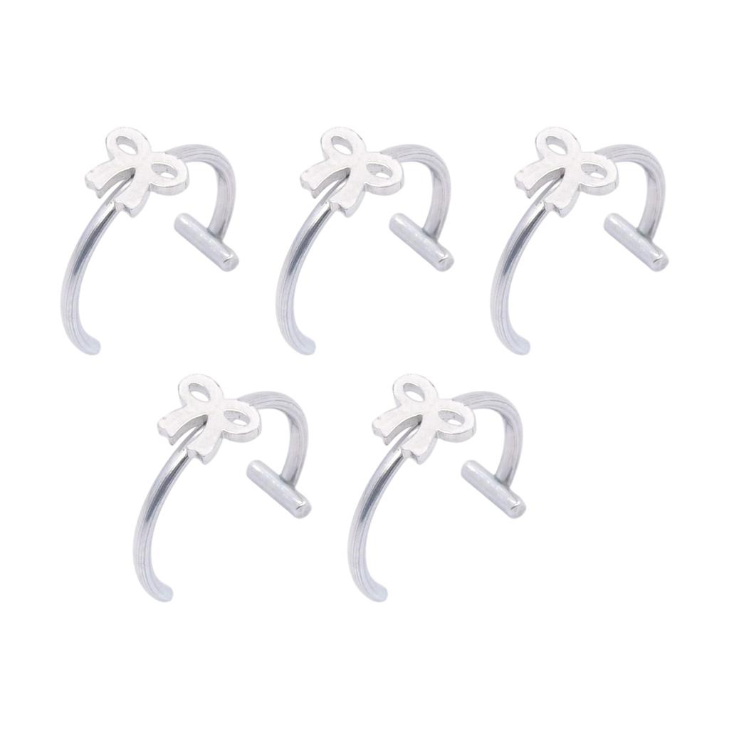 Without Piercing Lip Rings Sturdy Stainless Steel Imitation Lip Jewelry Secure Clip Designs for Sensitive Skin