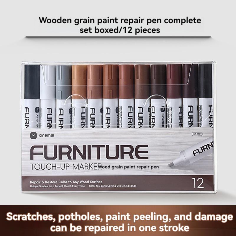 6-21Pcs Furniture Repair Pen Markers Tool Remover Wood Scratches Restore Kit Scratch Filler Paint Wooden Cabinet Floors Tables