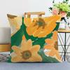 Small Fresh Flower Print Decorative Pillowcase Bedroom Living Room Square Cushion Pillowcase