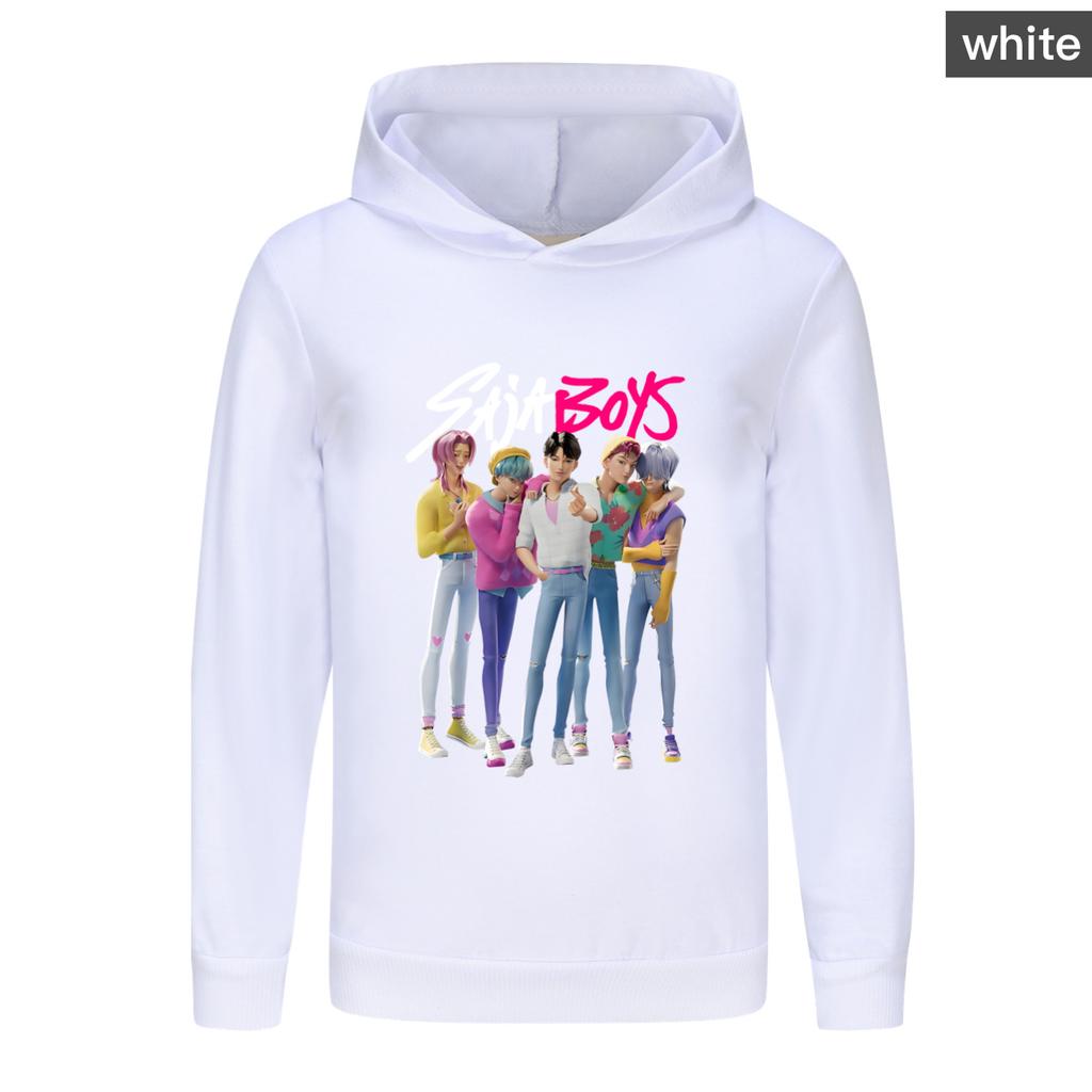 Kpop Witch Hunting Team Saja Boys Children's Warm Casual Hoodie Loose Fashionable Printed Comfortable Soft Daily