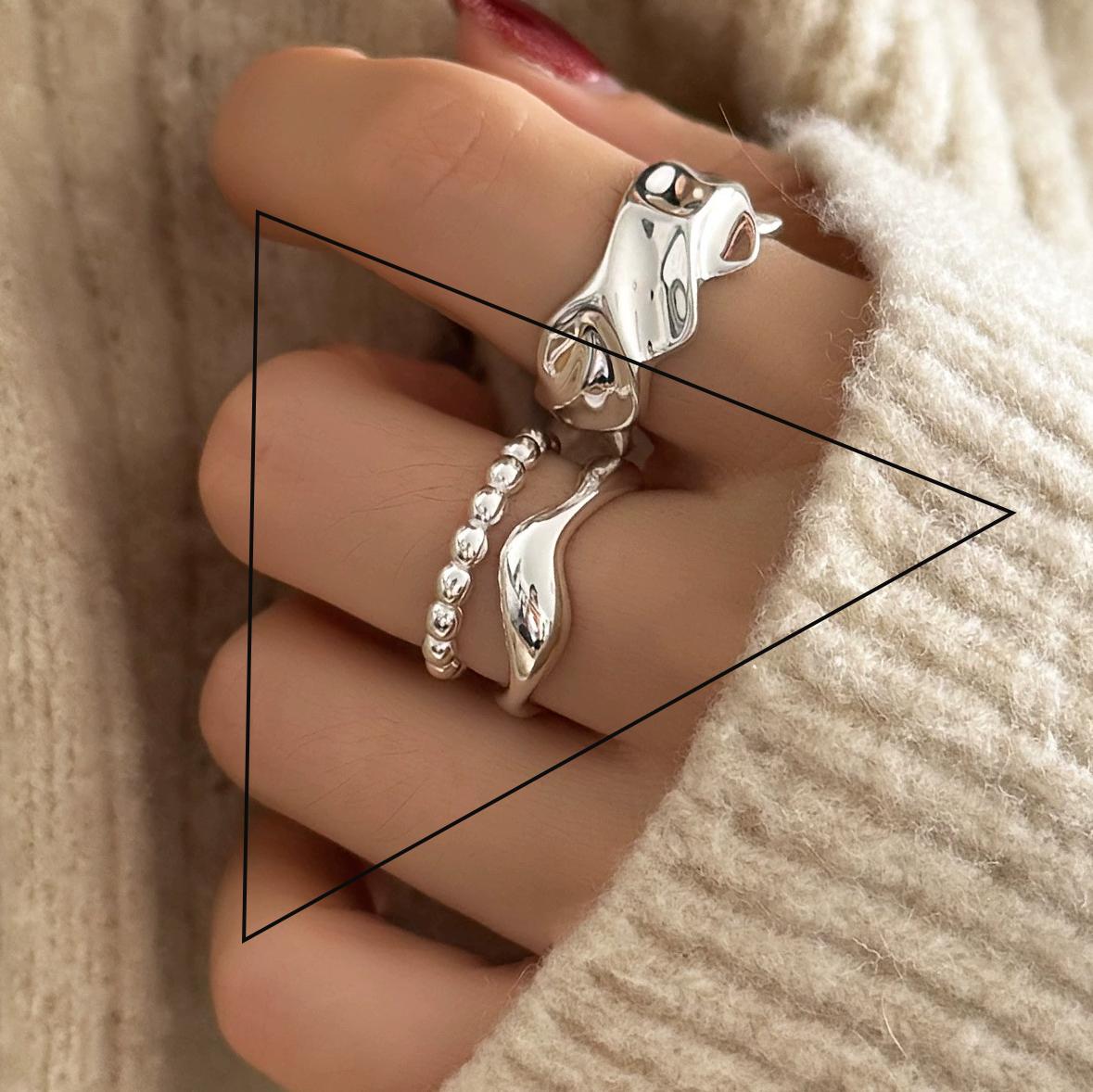 

VENTFILLE 925 Sterling Silver Flower Lace Ring Korean Fashion Opening Inlaid CZ Adjustable Rings Valentine s Day Gift resizable