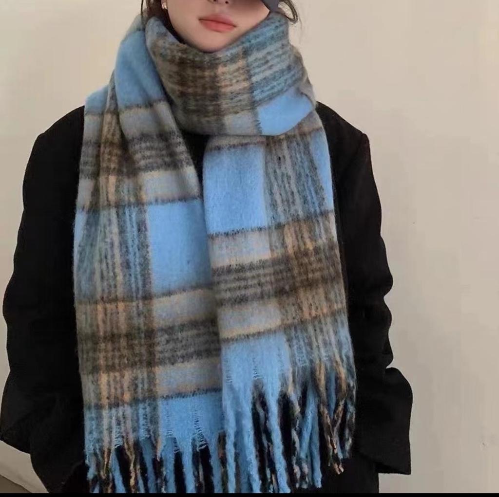 New Mohair Maillard Scarf Autumn and Winter Korean Premium Versatile Imitation Cashmere Warm Shawl