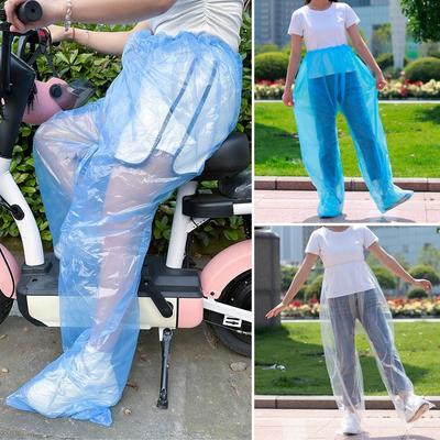 Transparente Fußmanschette Regenhose Verdickte Fußabdichtung Regenhose Einweg-Regenmantel