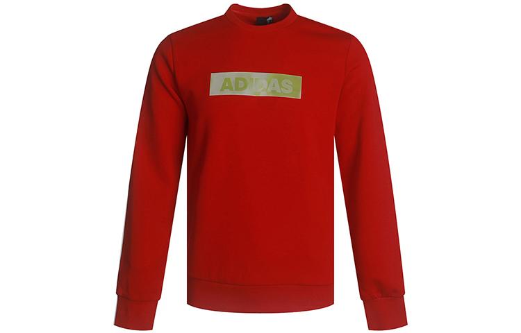 Adidas Sweatshirts Men s Red Crew Neck Moderate Regular GH4415 L