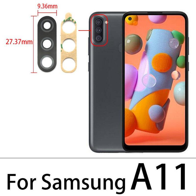 

2 шт. стеклянные линзы задней камеры с наклейкой для Samsung Galaxy A11, запасные части