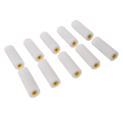 Silverline Gloss Mini Paint Roller Sleeve (Pack of 10)