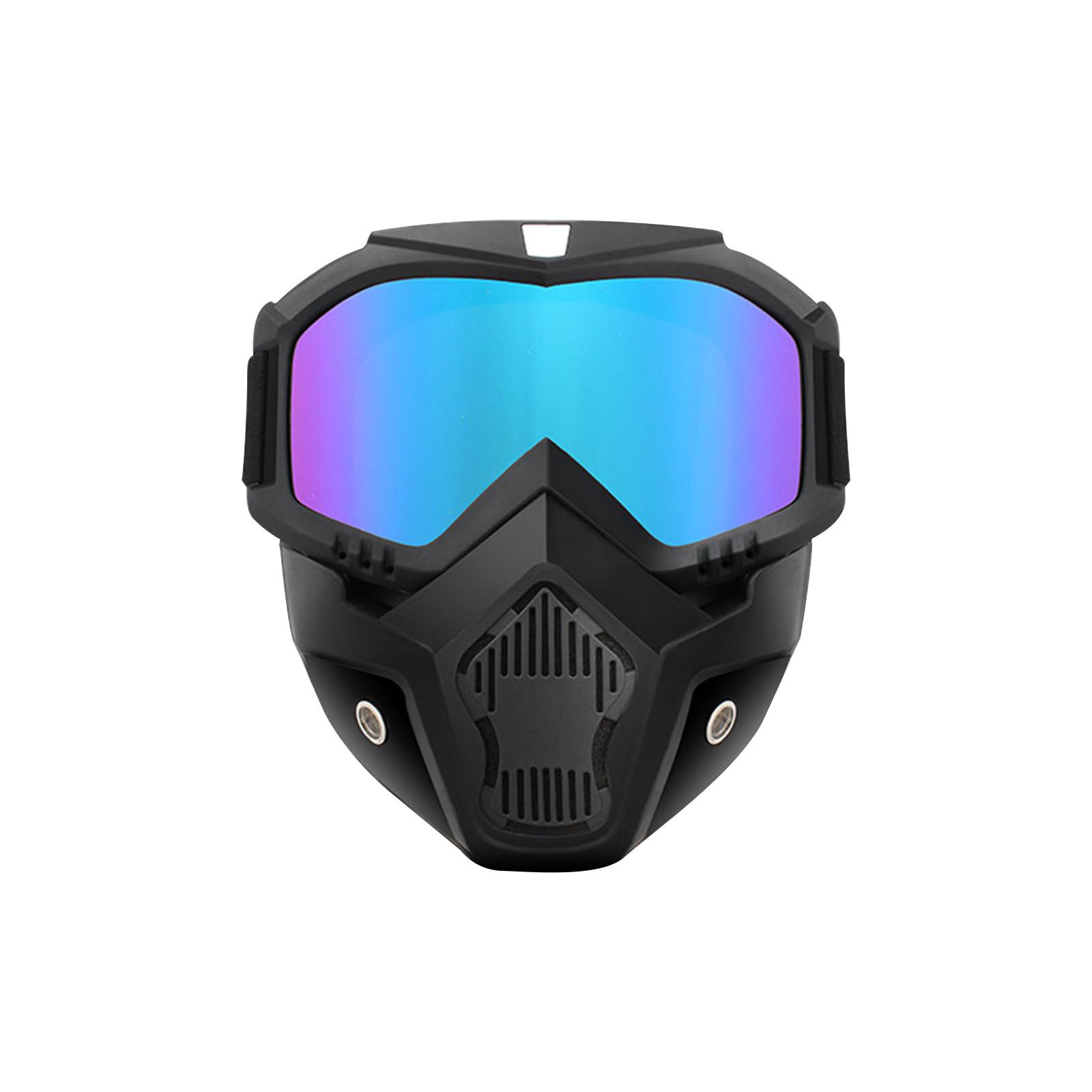 

Мотоциклетные очки, ветрозащитные очки для езды на мотоцикле по бездорожью со съемной маской, аксессуары для мотоциклов One Size