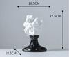 Abstract Art Figure Sculpture, Resin Decoration, Black and White Female Images, Statues, Gifts, Home Decoration Accessories