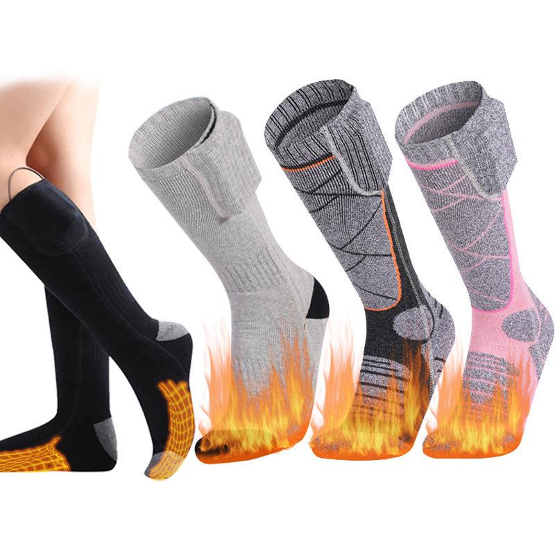 Smart Heated Winter Socks with USB Charging, Three-Speed Temperature Control for Men and Women - Ideal for Skiing and Warmth