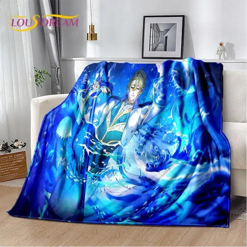 Record of Ragnarok Anime Cartoon Weiche Plüschdecke, Flanelldecke, Überwurfdecke für Wohnzimmer, Schlafzimmer, Bett, Sofa, Picknick-Abdeckung