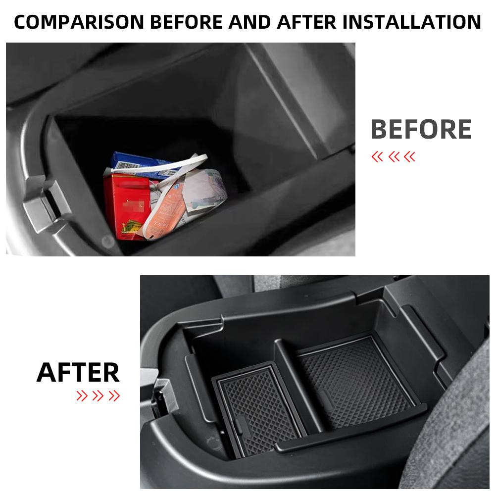 Car Armrest Box Storage Box Tray for Nissan Juke 2020 - 2024 2025 2026 Console Stowing Plate Organizer Holder Accessories