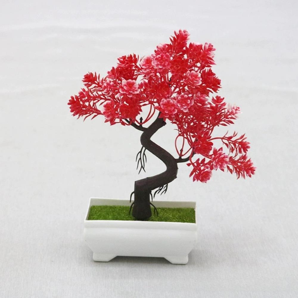 Gartenarrangement Ornamente Plastikpflanzen Bonsai Kleiner Baum Topf Kunstpflanze Topfblume Zuhause Zimmer Tisch Festliche Dekoration