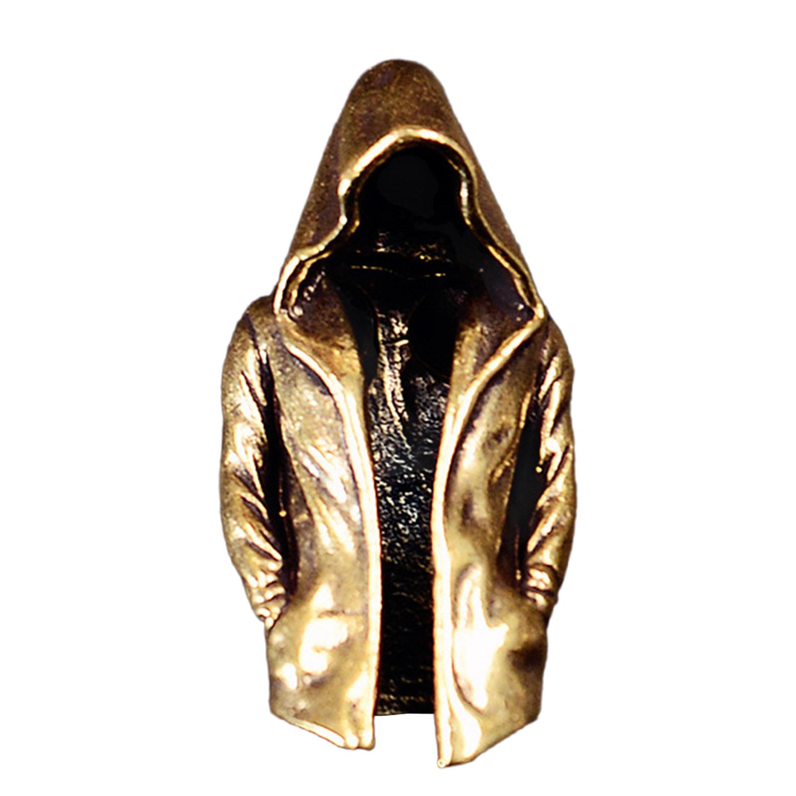 

Metal Cloak Pendant for Keychain and Backpack Decoration Unique Cape Charm Paracord Accessories жёлтый