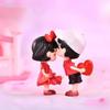 Cartoon Car Ornaments Resin Kiss Balloon Action Figure Cartoon Couples Model Toys  Car Decoration
