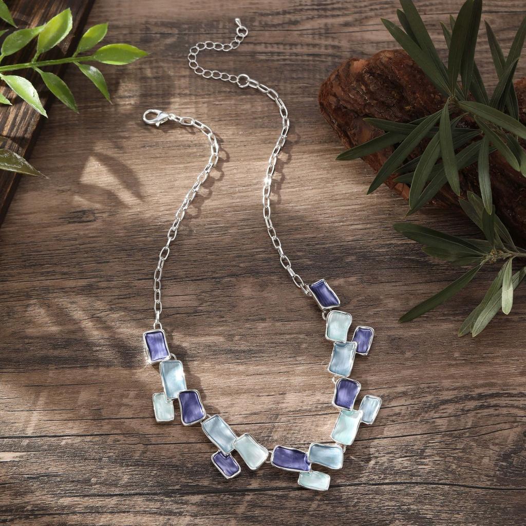 Women's Simple Irregular Square Combination Necklace