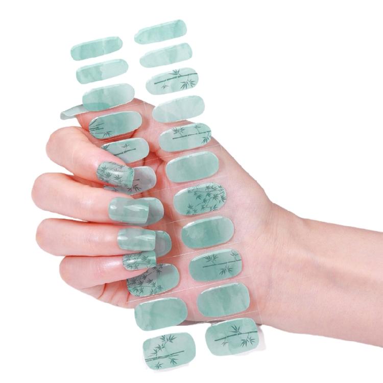 Wearable Gels Nails Stickers French Styles Nails Art Stickers Nails Polish Wraps Cured Gels Nails Strips