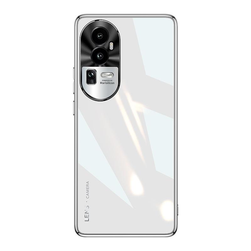 Applicable to oppo reno11 mobile phone case reno11pro electroplated glass metal lens anti-drop all-inclusive protective case
