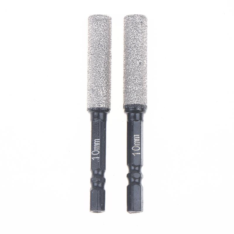 2Pcs 5-12Mm Vacuum Brazed Dry Drill Bit Set - Dual-Purpose Dry/Wet Use For Porcelain/Granite/Tile/Marble