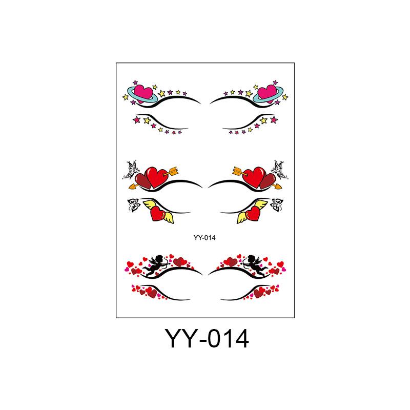 New Trendy Disposable Eyelash & Eyeshadow Tattoo Stickers
