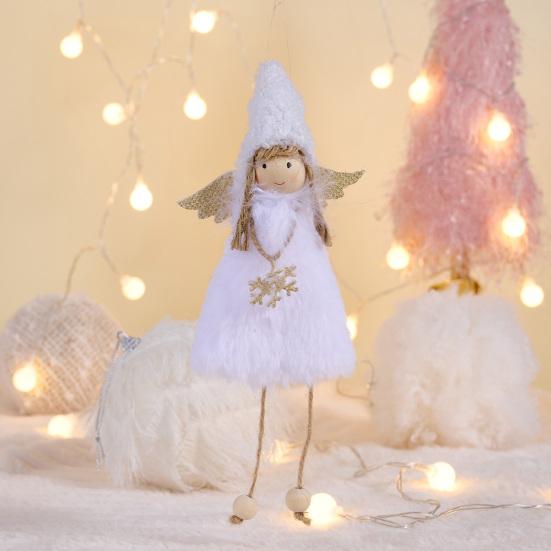 Christmas Tree Pendant Angel Doll Decorative Ornament Festive Home Decor Divine Charm Christmas Tree Hanging Element