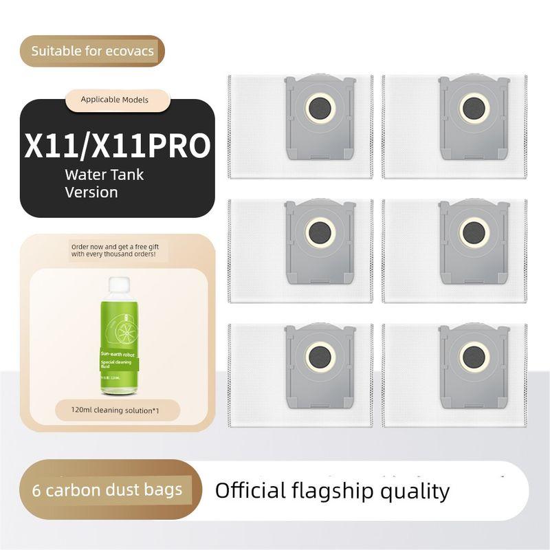 Suitable for Ecovacs X11 Sweeping Robot Accessories Pro Side Brush Roller Brush Filter Mop Dust Bag Cleaning Fluid Consumables