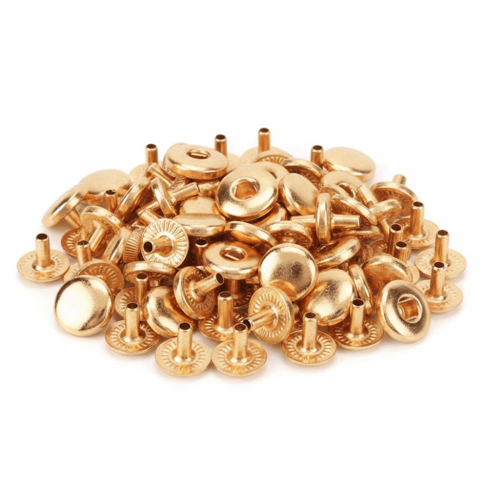 200set Rounded Sewing Leather Snaps 8mm Size Metal Snap Fasteners  Leather Craft DIY