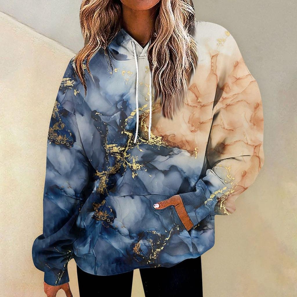 Autumn Marble Gradient 3D Print Hoodies Men Women Fashion Casual Sweatshirts Oversized Hoodie Pullovers Tracksuit Clothing