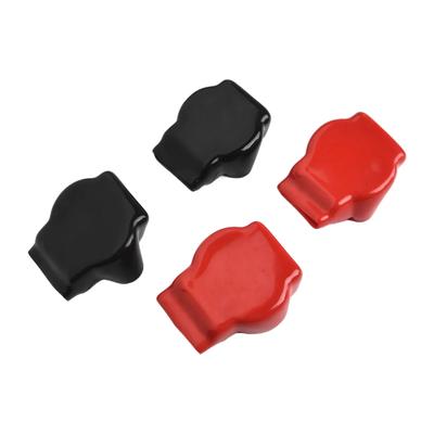 Battery Terminal Insulation Rubber Battery Covers Battery Protection Easy Installation Antiwear Dustproof Fireproof