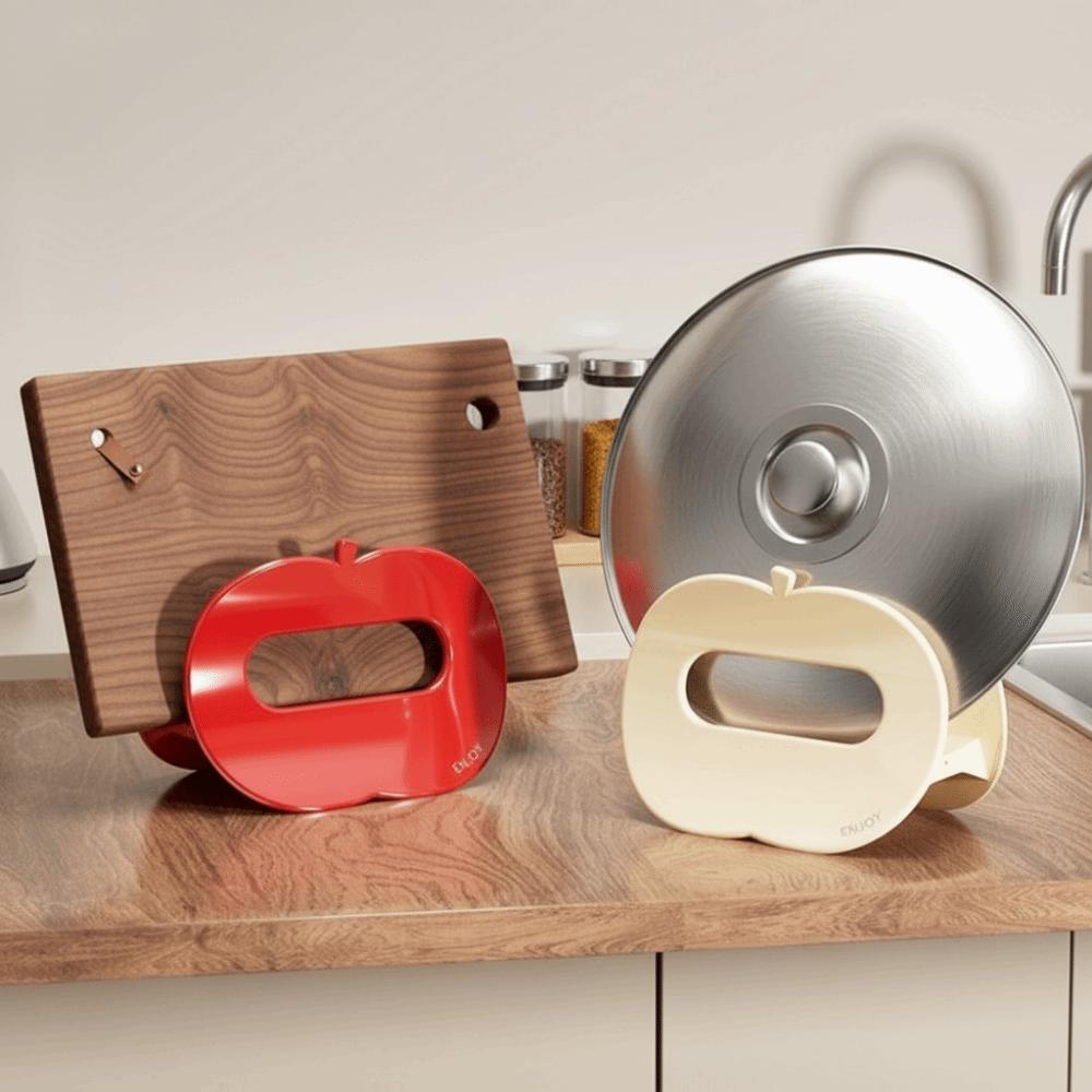 Plastic Cutting Board Holder Fruit Shape Pot Cover Holder Sturdy Utensil Holder Kitchen